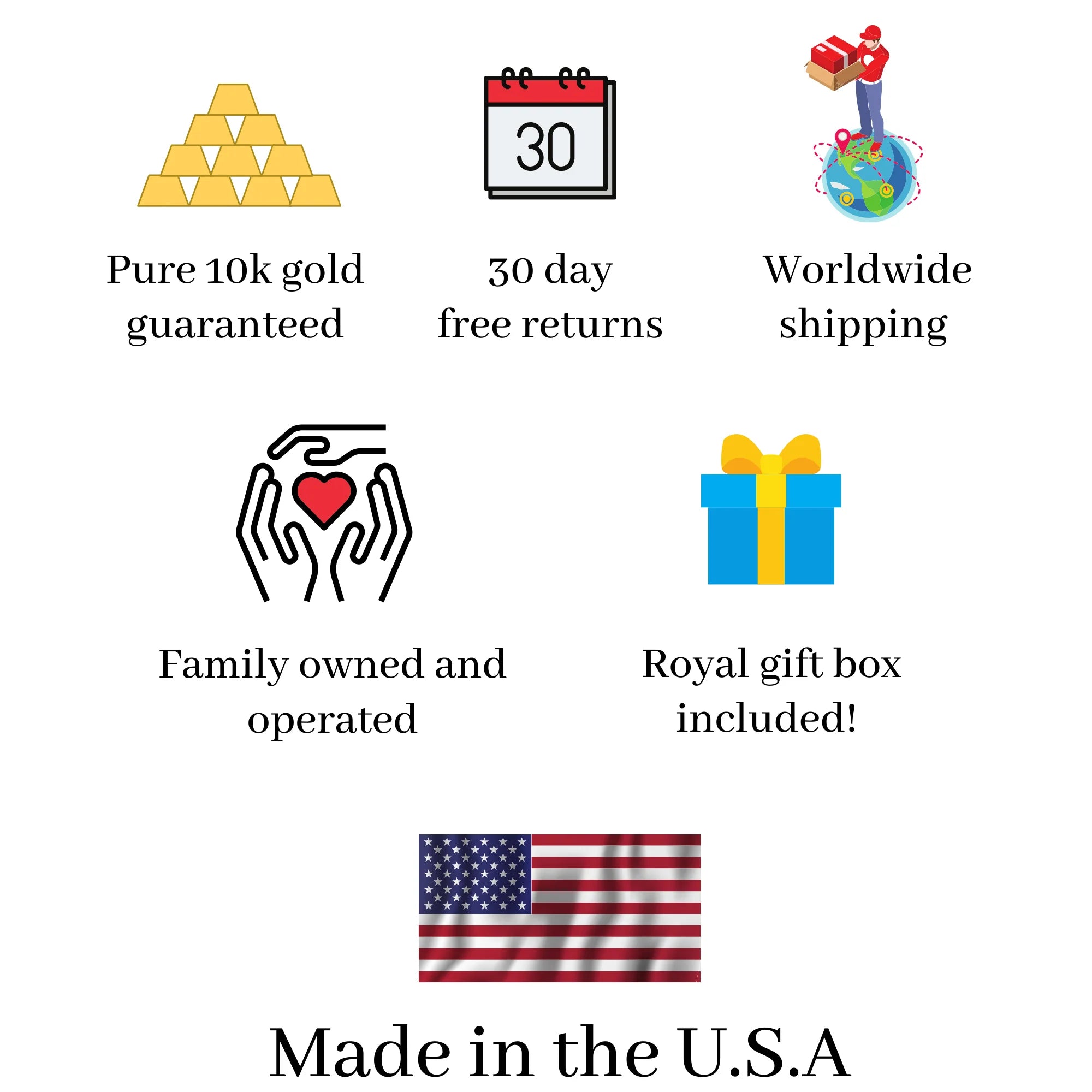 10K Yellow Gold Slim Moon Crescent Stud Earrings
