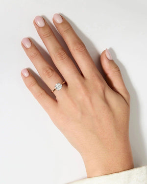 Stunning 2.72ct Round Lab Diamond Engagement Ring – Elegant Ultra Thin 14K Gold Solitaire.