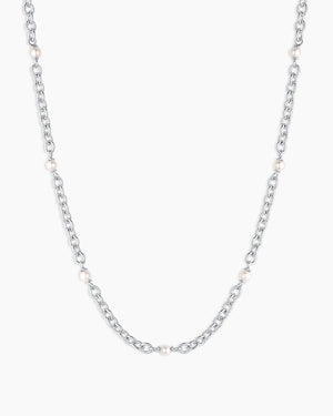 Finley Pearl Dot Necklace NikNenz™ Premium Gold & Diamonds
