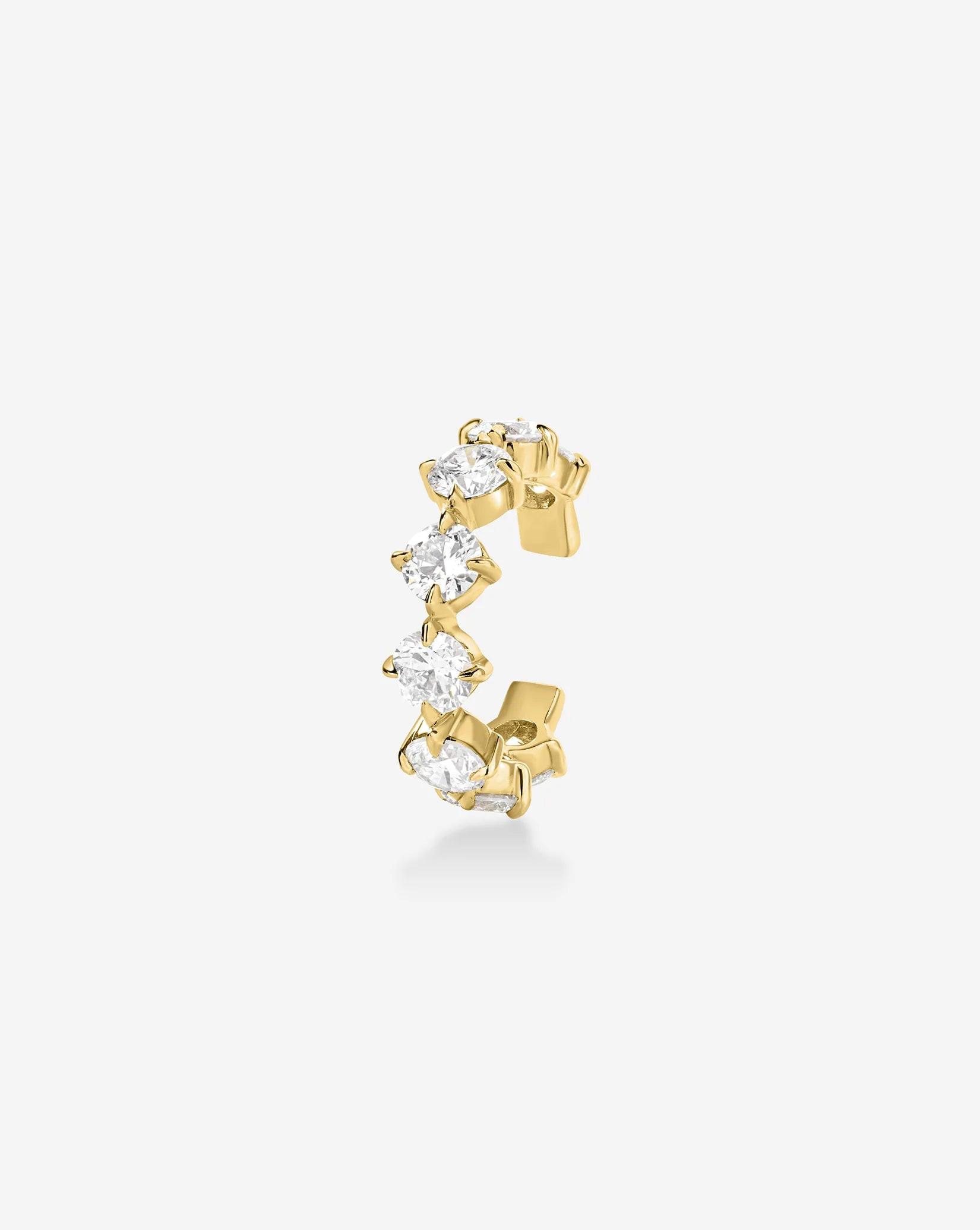 Radiant Starlight Lab Diamond Ear Cuff.
