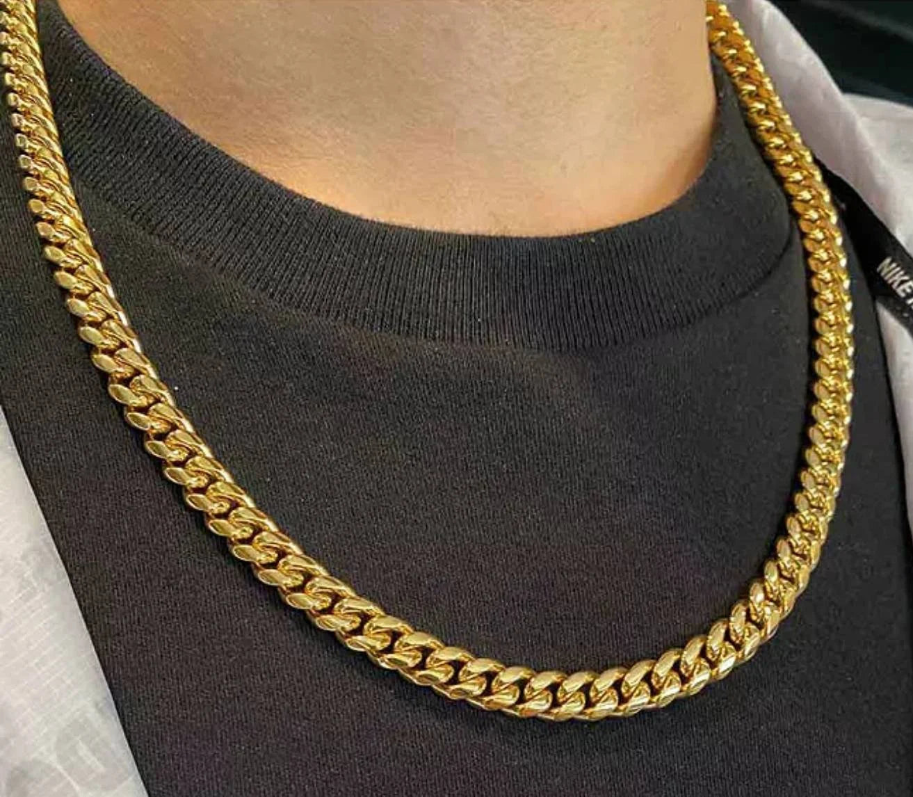 14K Gold Miami Cuban Link Chain - Handmade 5Mm Curb Chain