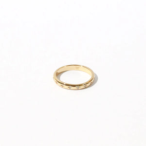 Cosmic Star Band Ring in Gold