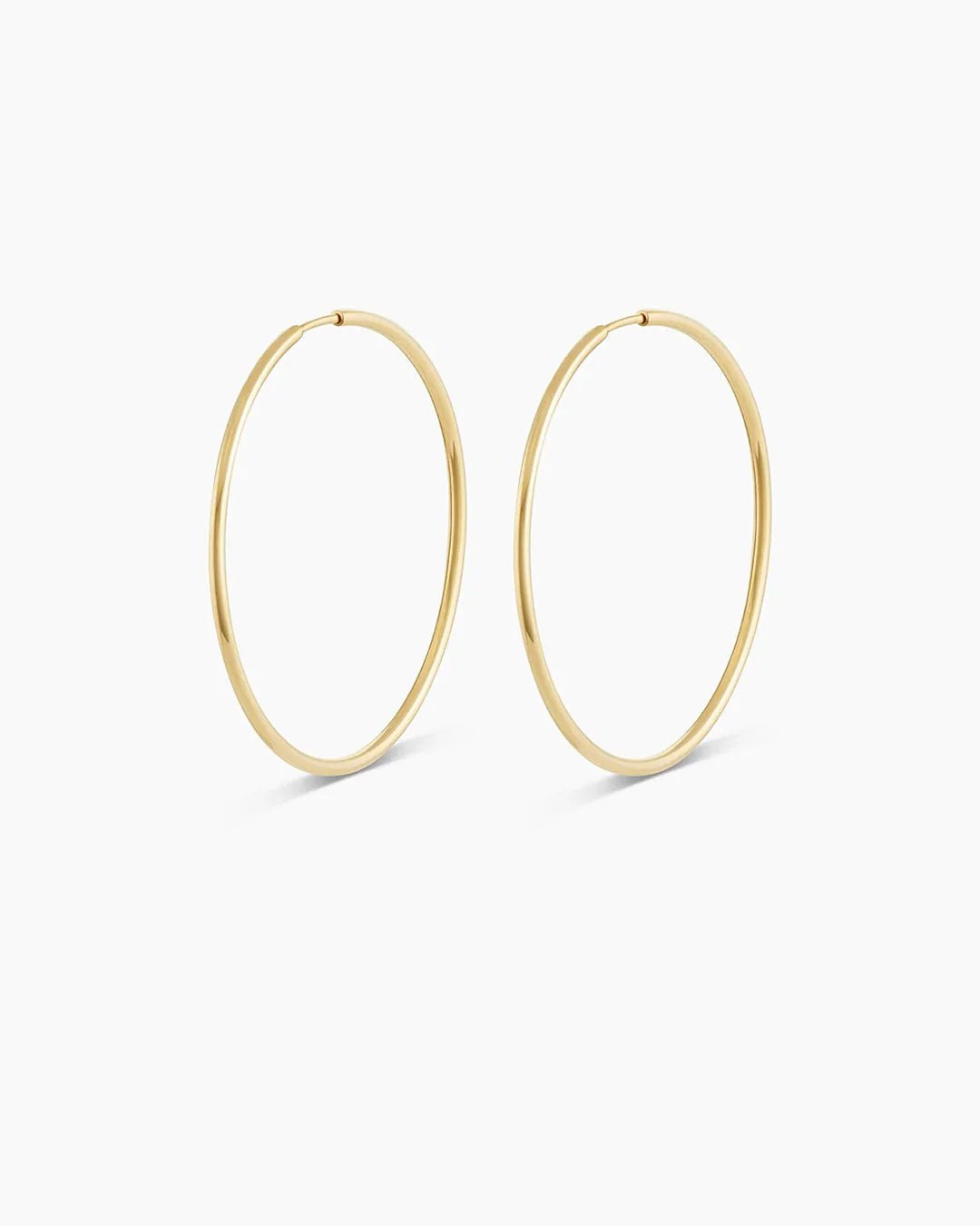 14K Gold Classic Hoops