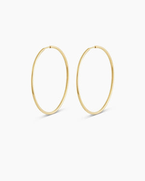 14K Gold Classic Hoops