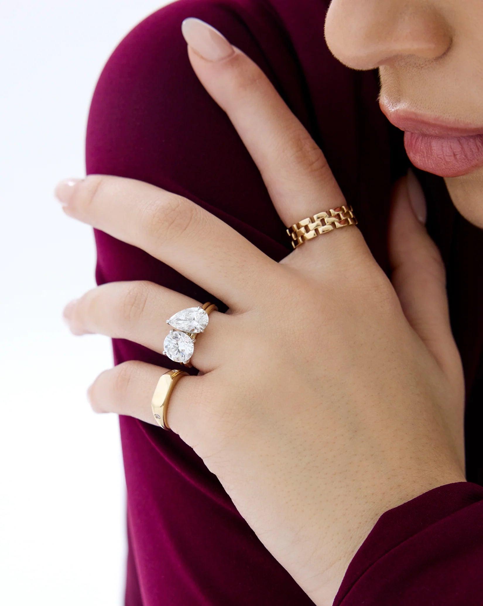 Whisper Thin® Duet: 4.74" Round & Pear Shape Perfection.