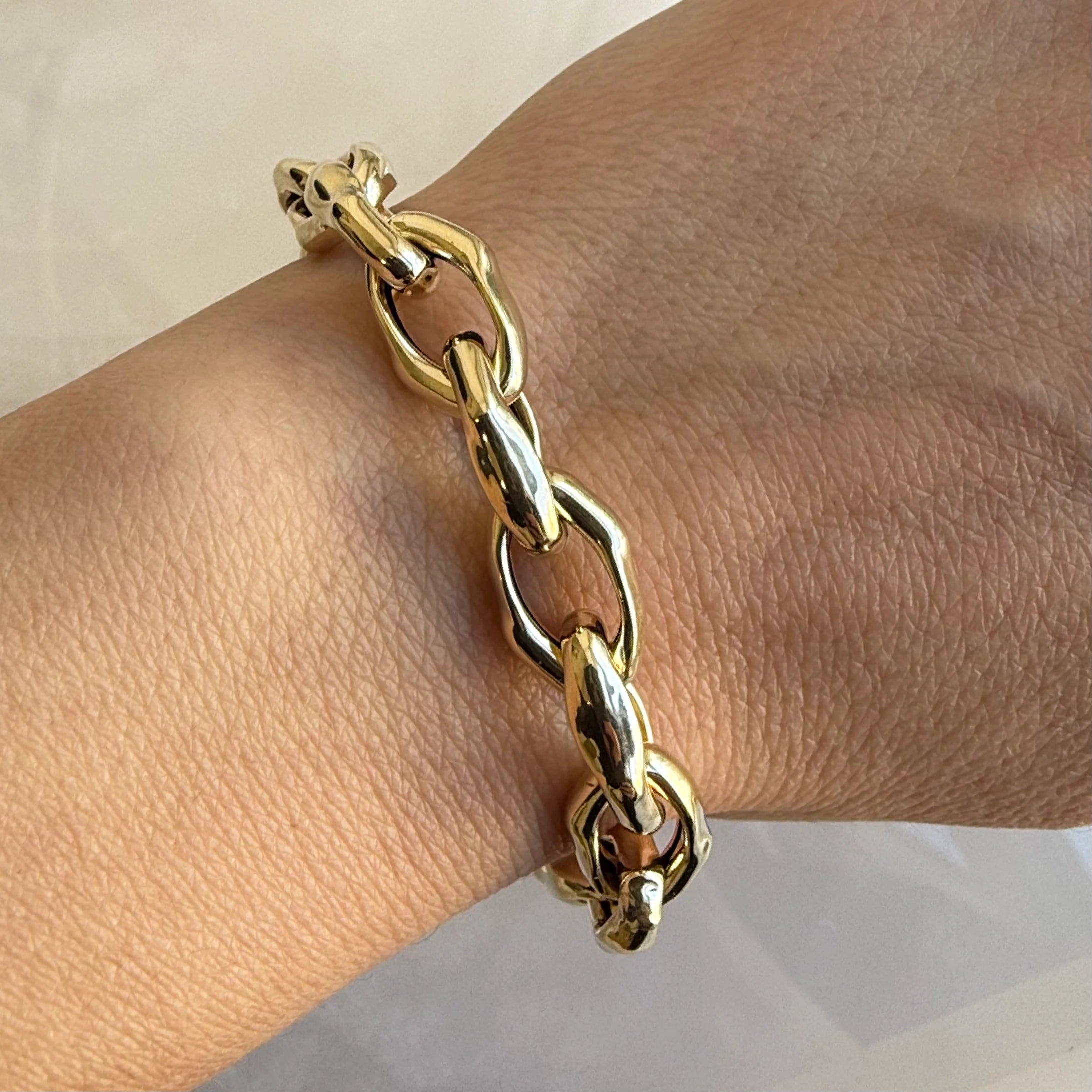 Chunky Sculptured Link Bracelet