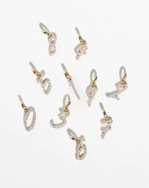 Sparkling Diamond Number Pendant - Personalize Your Shine!.