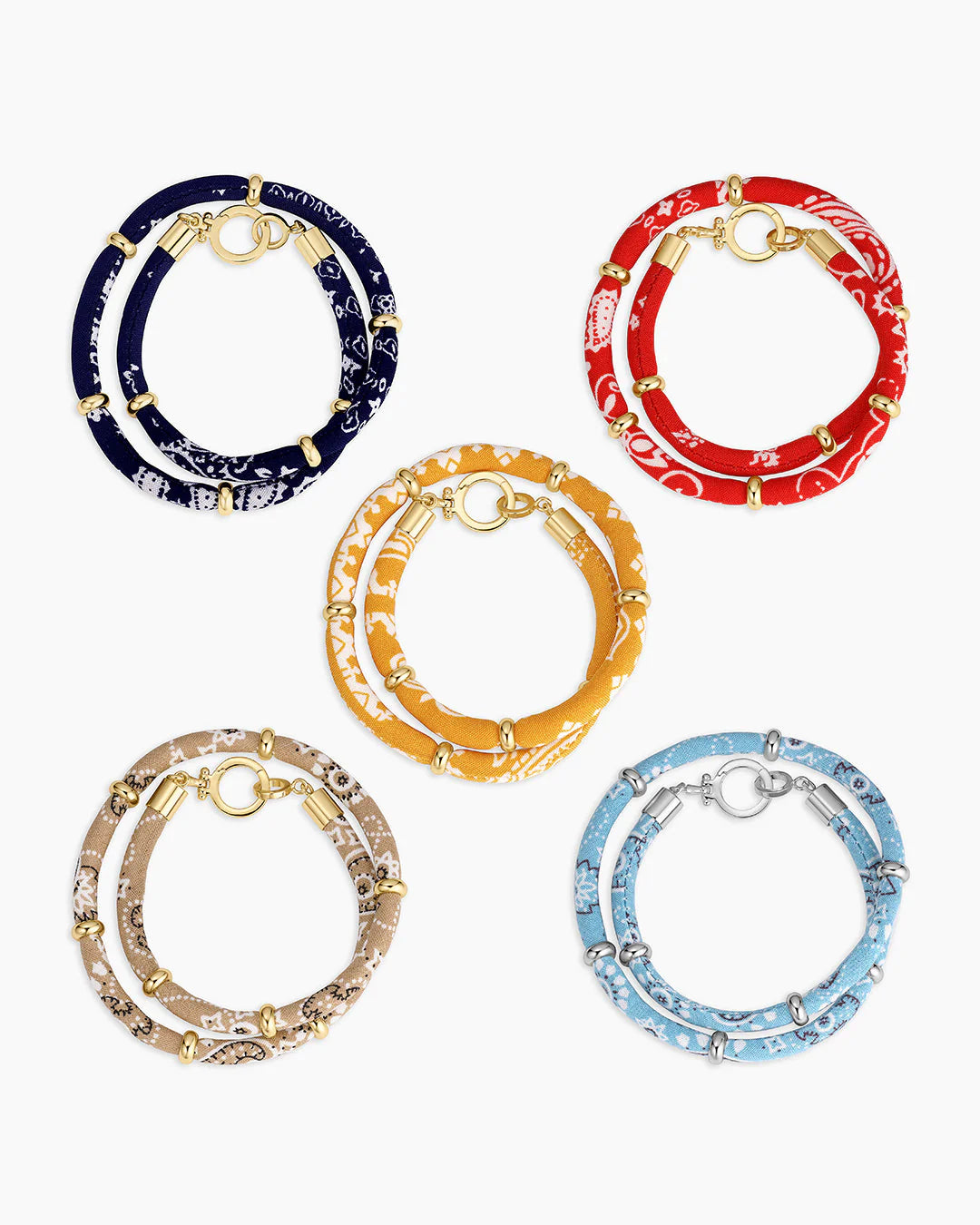 Paisley Bandana Wrap Bracelet