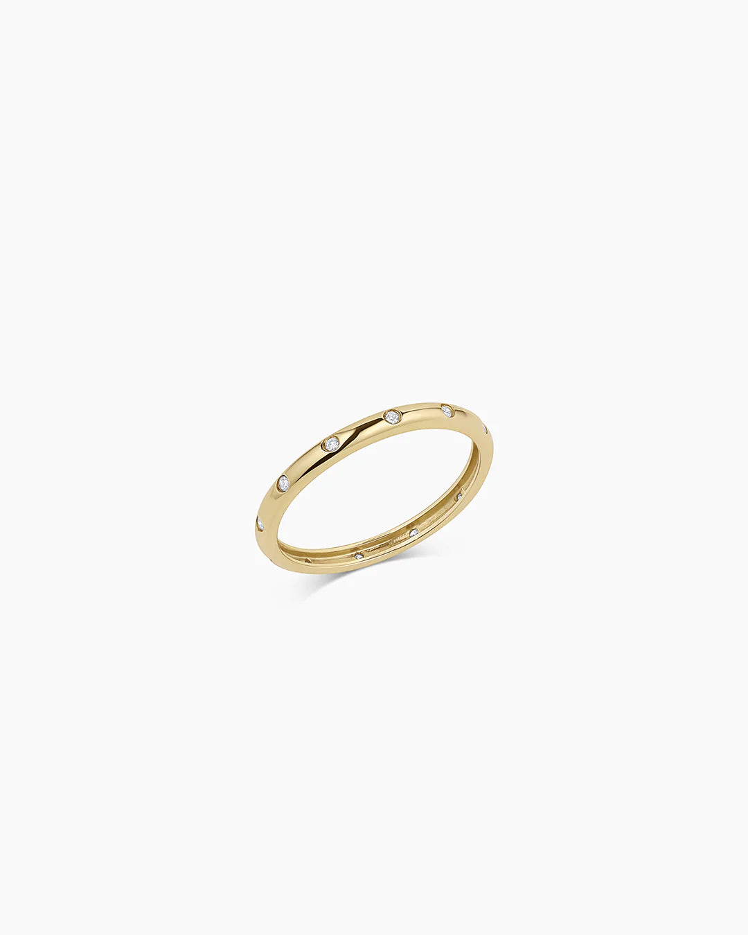 14K Diamond Lou Helium Ring