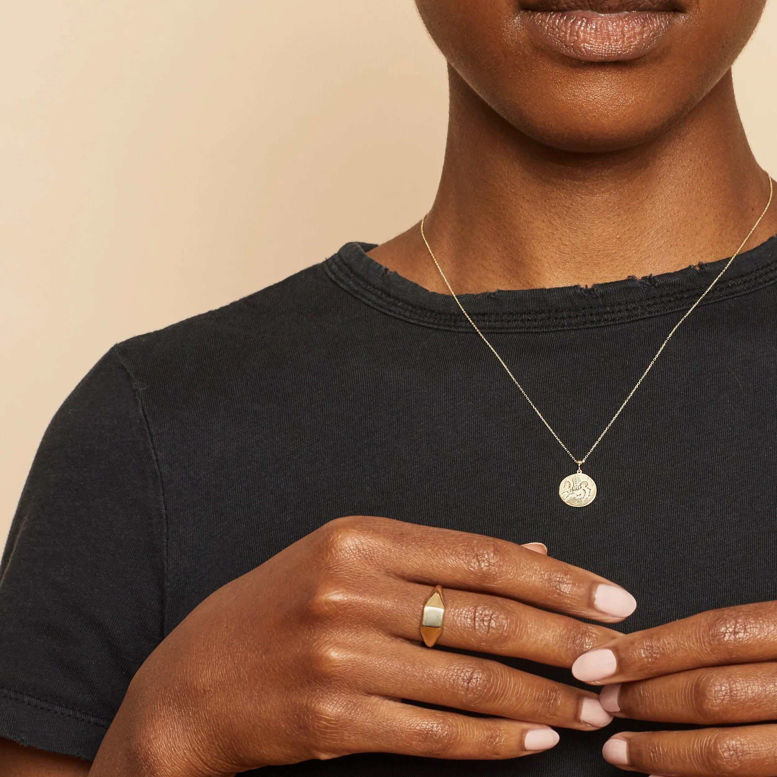 Elegant Florence Square Signet Ring - Timeless Sophistication for Every Occasion.