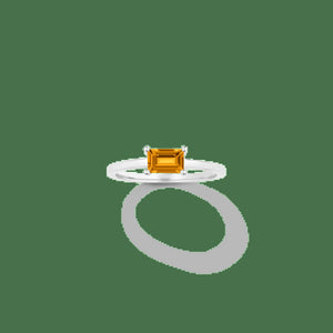 Birthstone Baguette Ring - Garnet NikNenz™ Premium Gold & Diamonds
