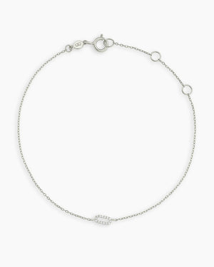 14K Diamond Pavé Alphabet Bracelet