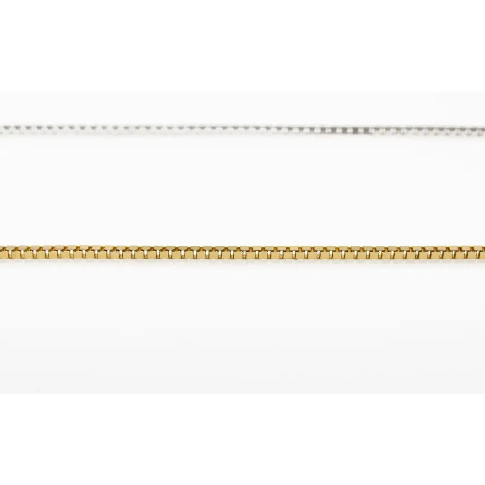 Dainty 10K Solid Gold Box Chain Bracelet - Perfect for Stacking & Everyday Wear.