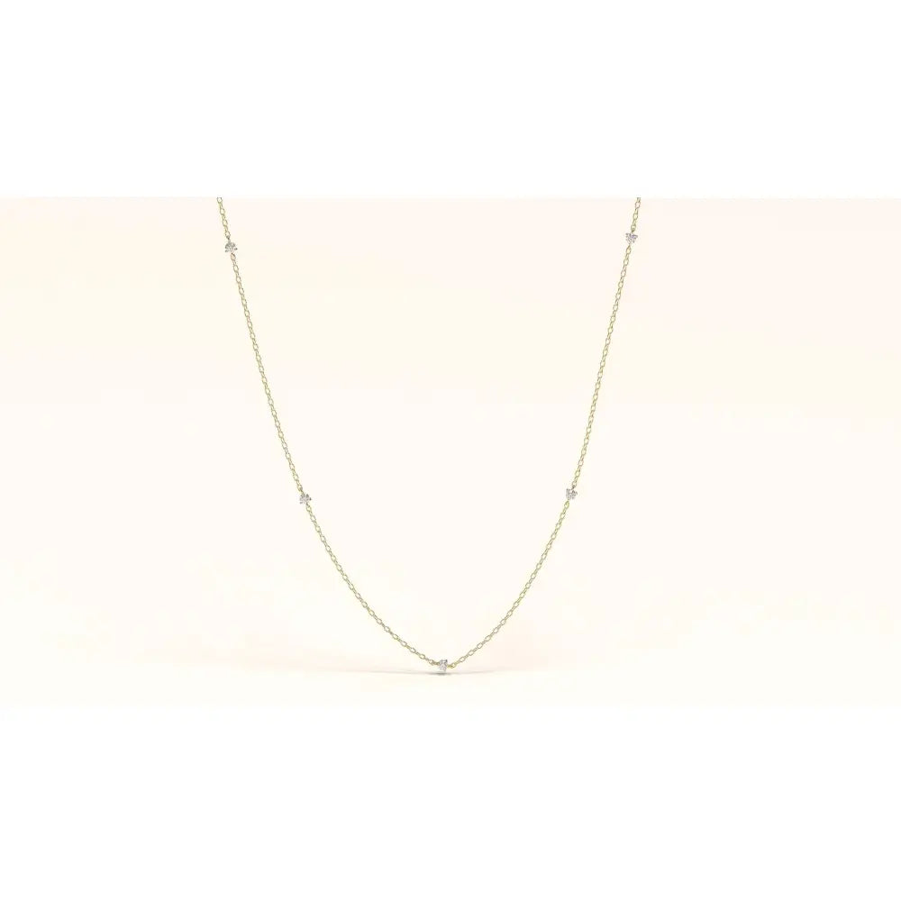 Dainty 14K Gold Diamond Solitaire Necklace – Minimalist Fine Jewelry for Women.