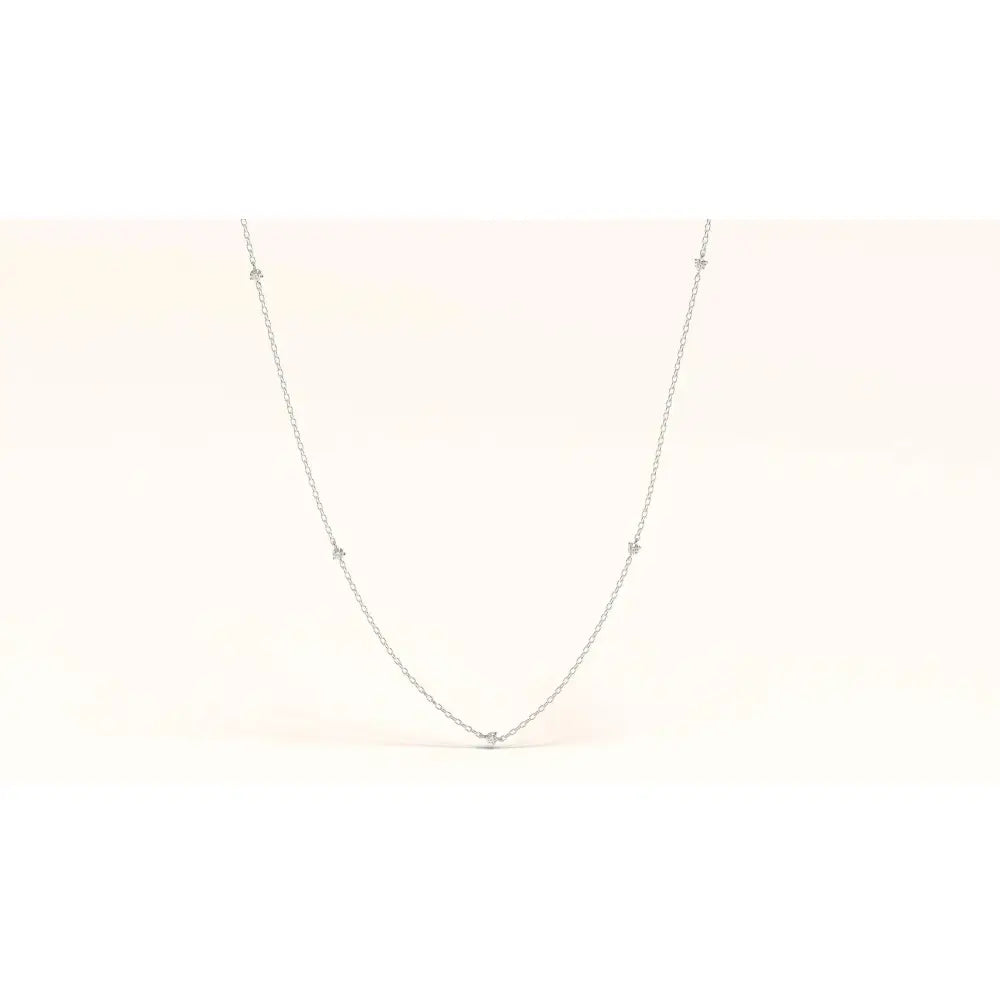 Dainty 14K Gold Diamond Solitaire Necklace – Minimalist Fine Jewelry for Women.