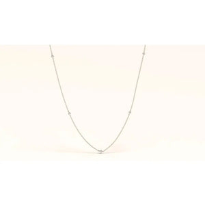 Dainty 14K Gold Diamond Solitaire Necklace – Minimalist Fine Jewelry for Women.