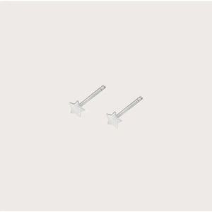 Dainty 14K Solid Gold Star Earrings - Celestial Minimalist Jewelry Elegance.