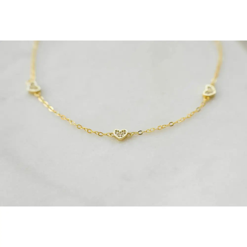 Dainty 925 Sterling Silver Heart Bracelet - Perfect Gift for Her.