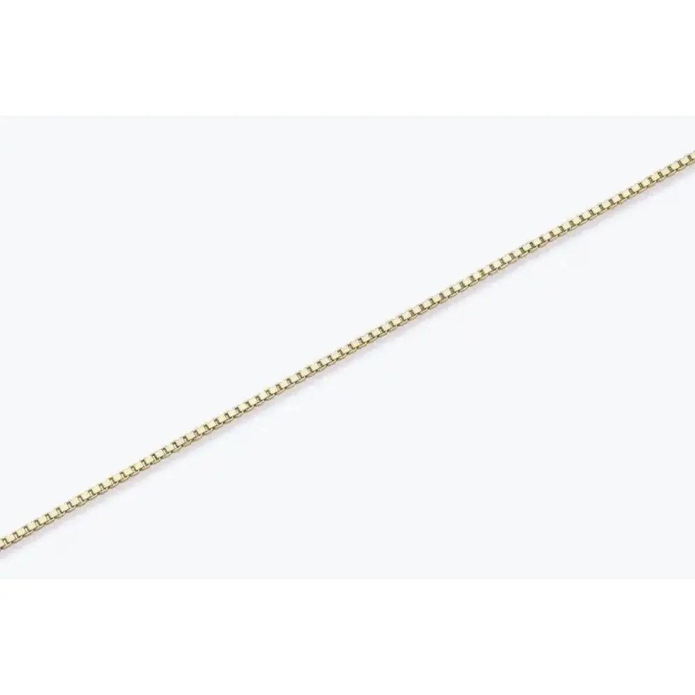 Dainty 9ct Solid Gold Box Chain Bracelet - Everyday Minimalist Elegance for Women.