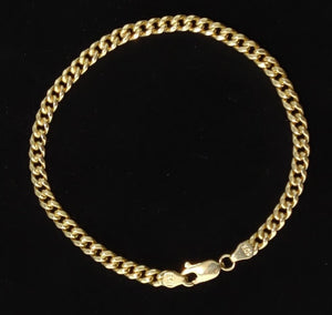 10K Yellow Gold Miami Cuban Chain Necklace Bracelet 4.5Mm, Real Gold Cuban Link Chain for Men Women, Everyday Gold Jewelry, Miami Cuban