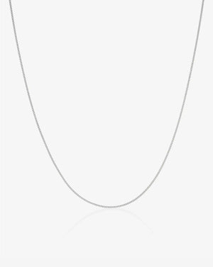 Stunning Diamond Cut Curb Chain Necklace - Elevate Your Style!.