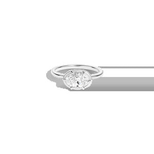 1Ct Oval Lab Grown Diamond Georgian Ring NikNenz™ Premium Gold & Diamonds