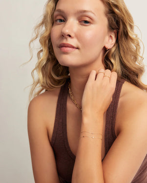 Gold Parker Heart Bracelet