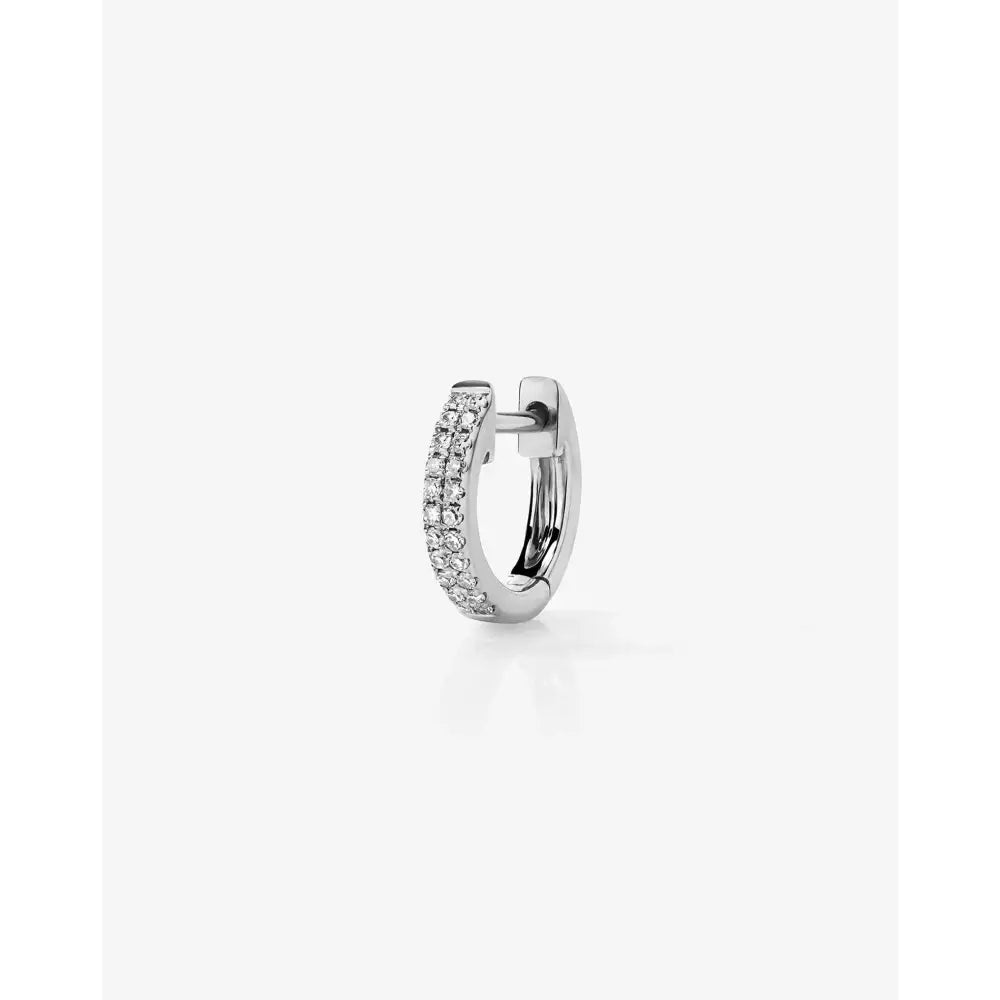 Delicate Double Row Huggie Earrings.