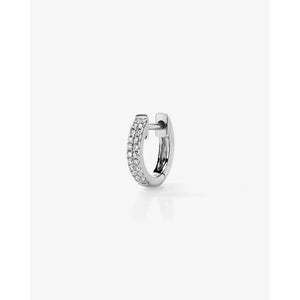 Delicate Double Row Huggie Earrings.