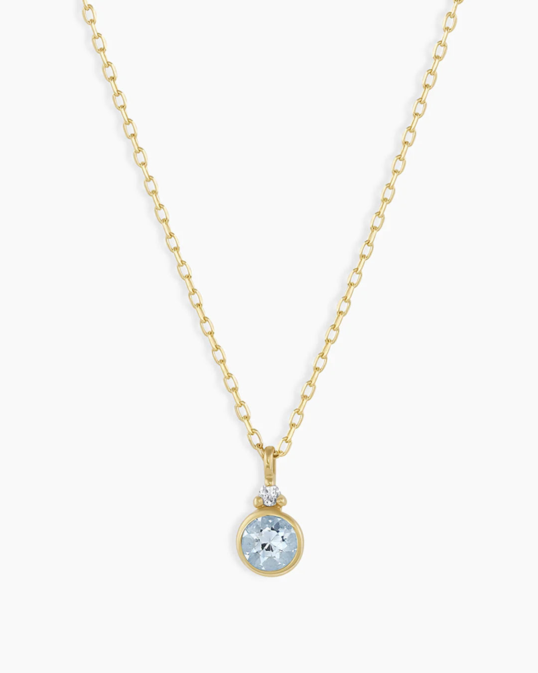 14K Gold Birthstone Necklace