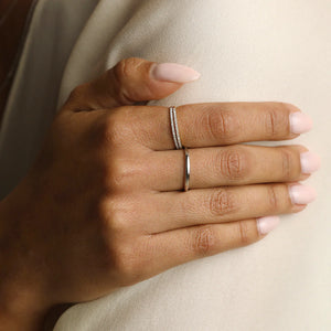Diamond Eternity Ring in Solid White Gold