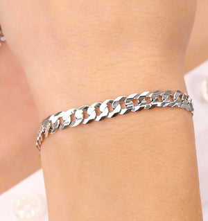 Sterling Silver Curb Link Bracelet