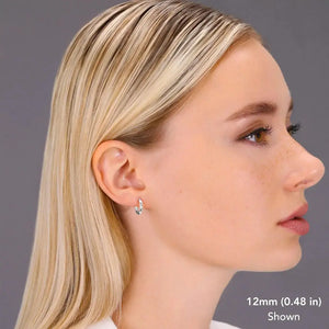 Discover Timeless Elegance with Our Handmade 10K Solid Gold Hoop Earrings - Available in White, Rose, and Yellow Gold.