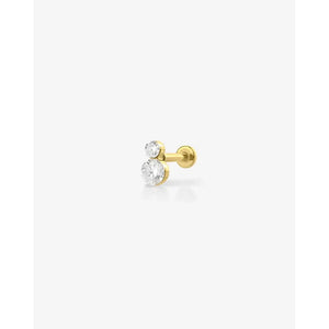 Duo Lab Diamond Flatback Studs - Sparkle with Elegance.