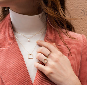 Thin Stackable Ring NikNenz™ Premium Gold & Diamonds