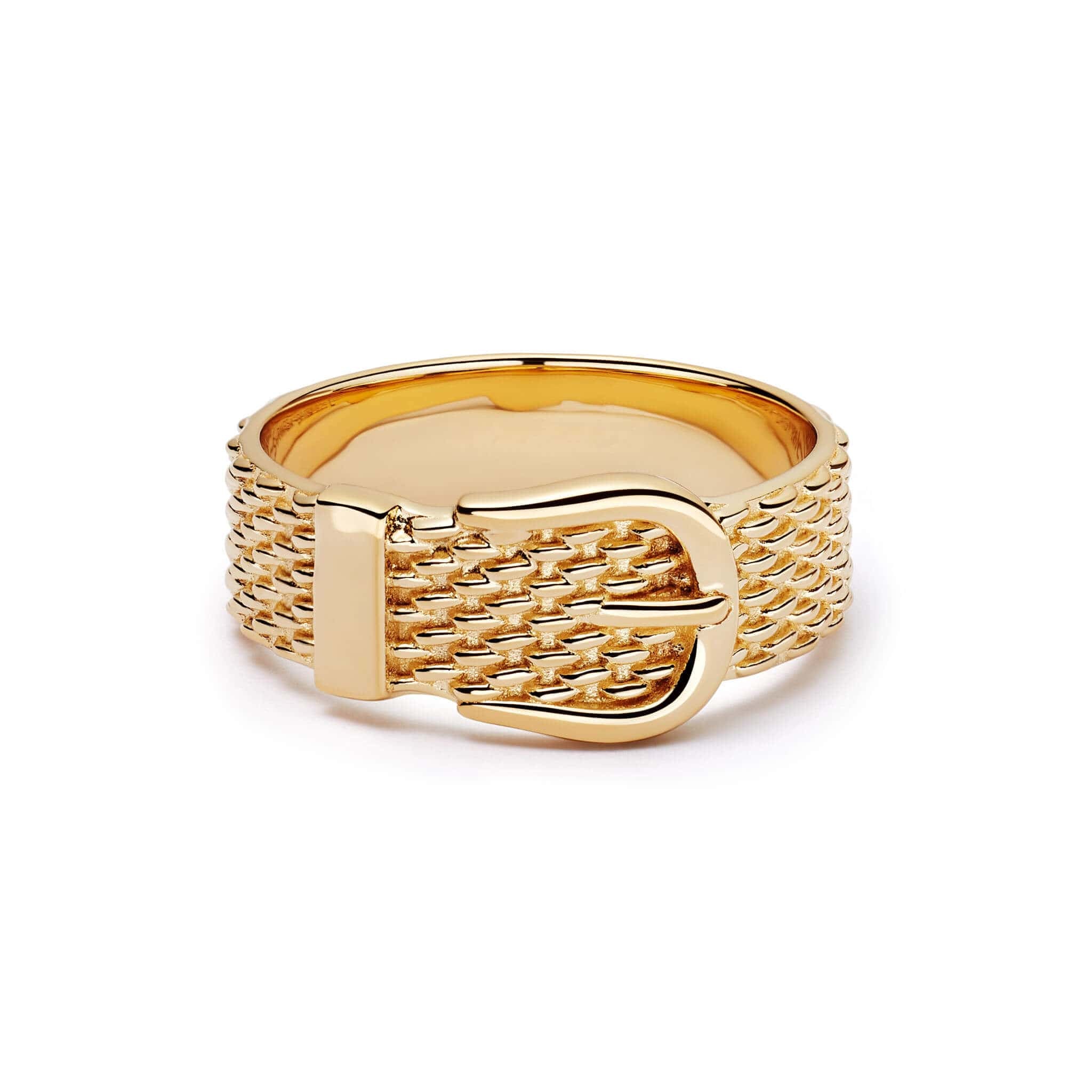Shrimps Belt Ring 18Ct Gold Plate