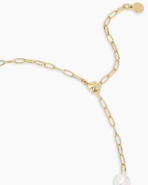 Reese Pearl Mini Charm Necklace NikNenz™ Premium Gold & Diamonds