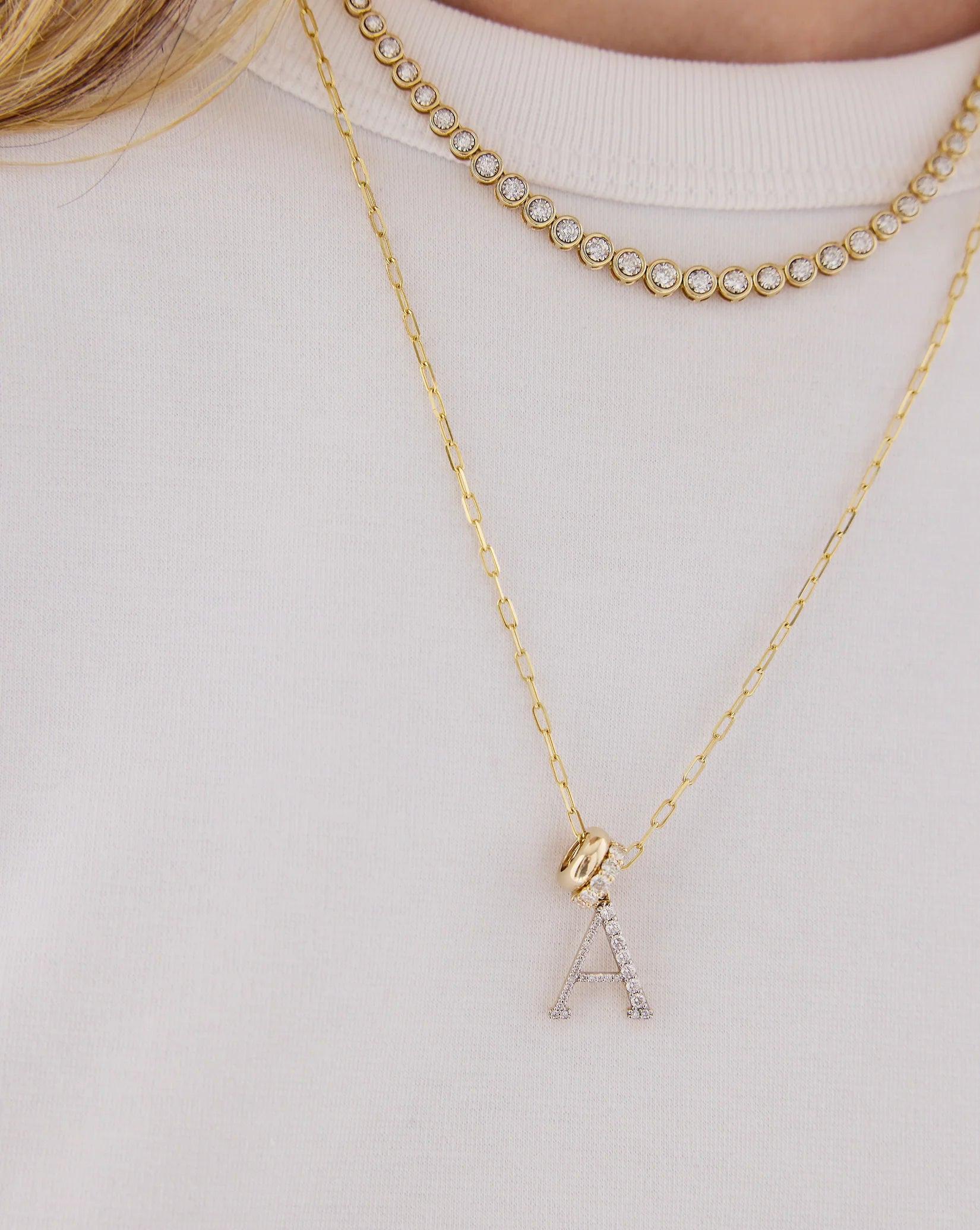 Radiant Gold Eternity Bead Necklace.