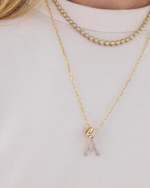 Radiant Gold Eternity Bead Necklace.