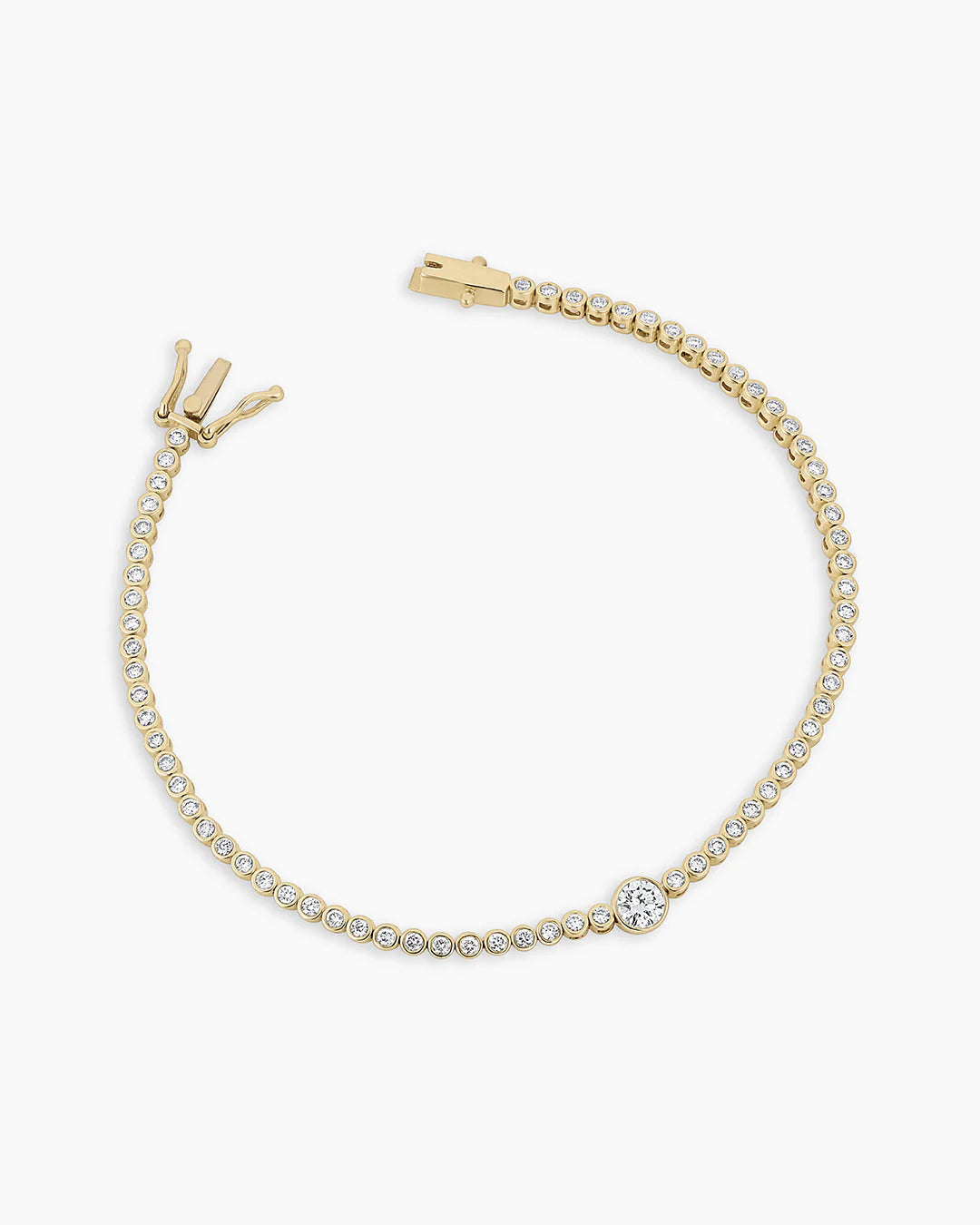 14K Lab Grown Diamond Circle Tennis Bracelet