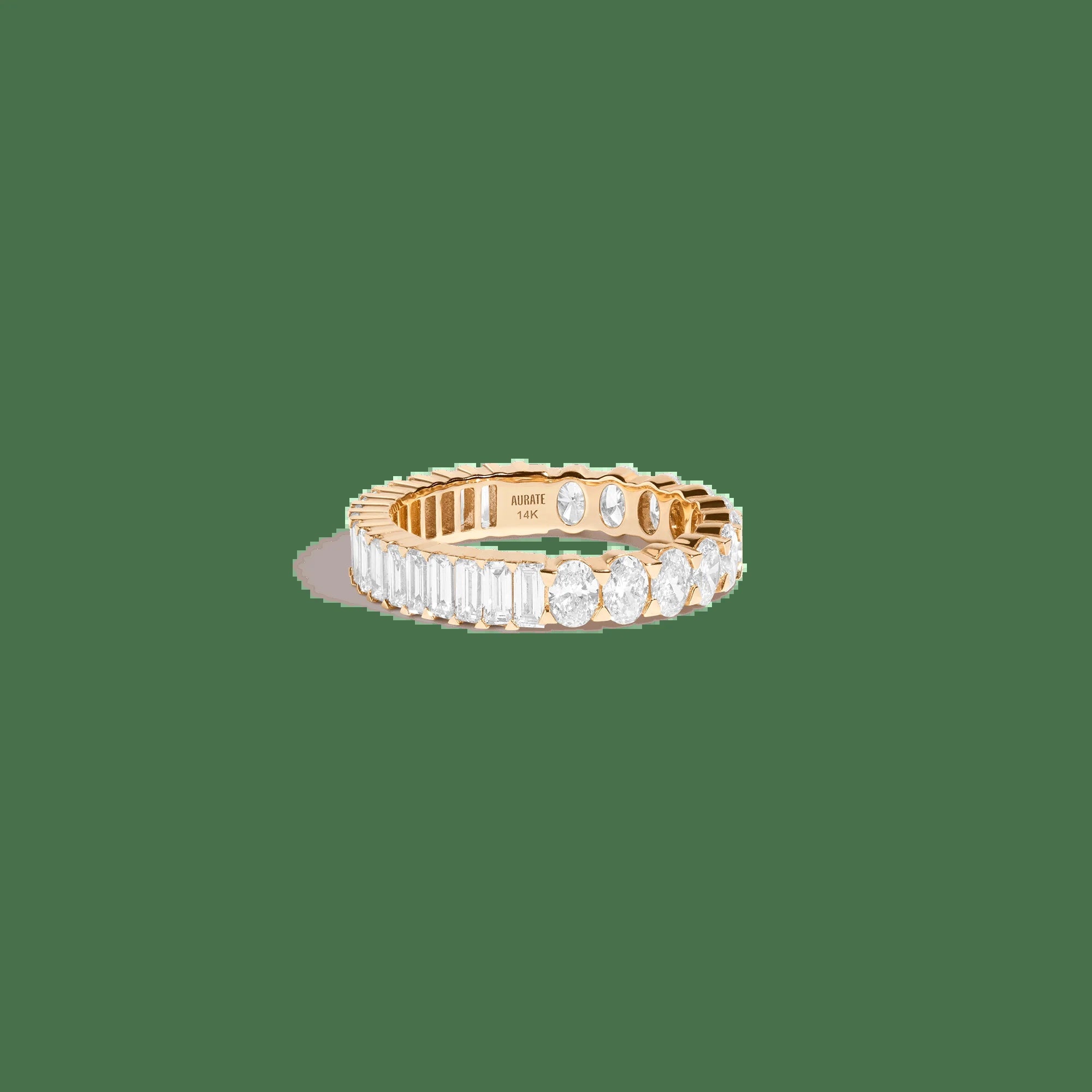 Two-In-One Lab Grown Diamond Eternity Ring NikNenz™ Premium Gold & Diamonds