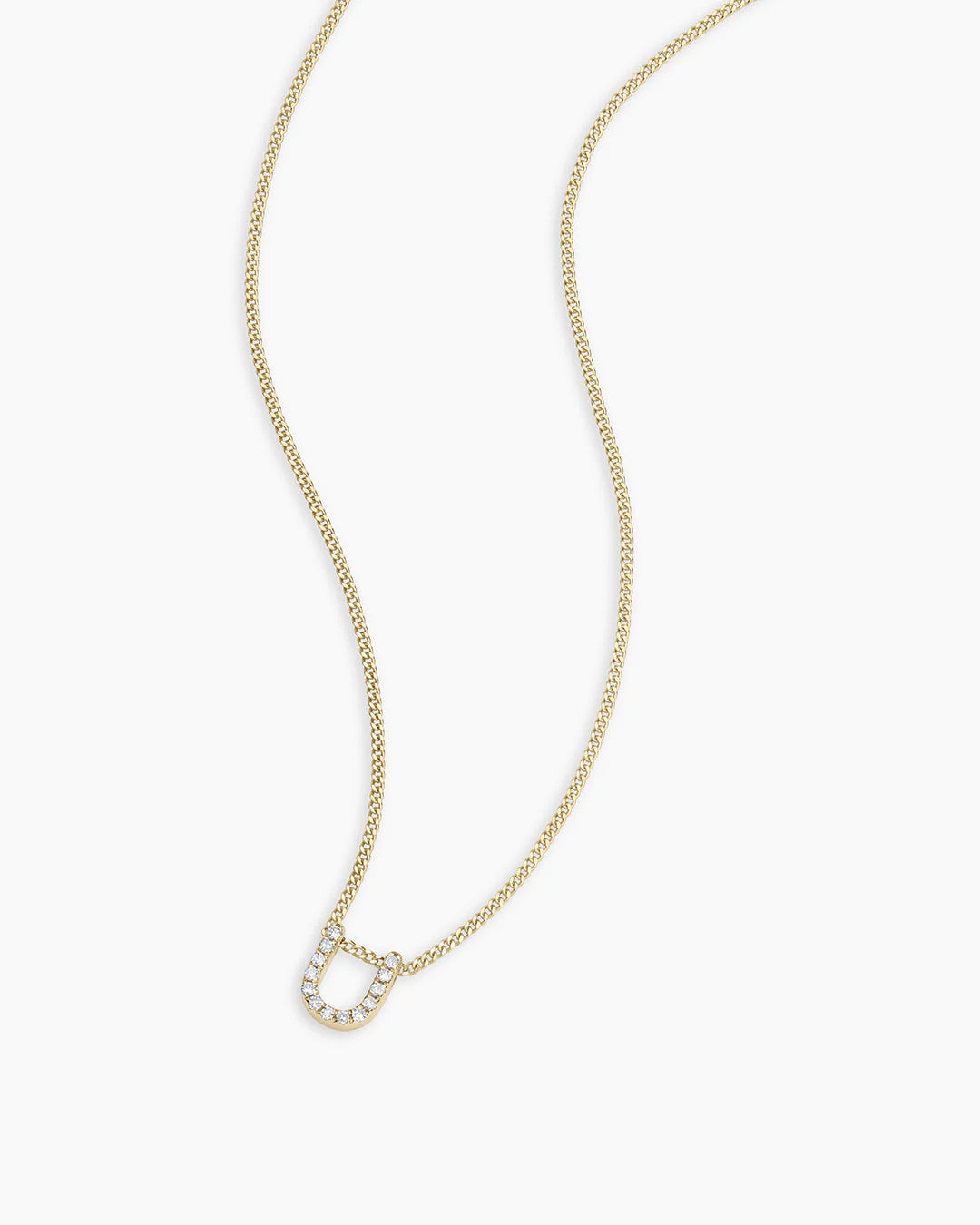 14K Diamond Alphabet Necklace