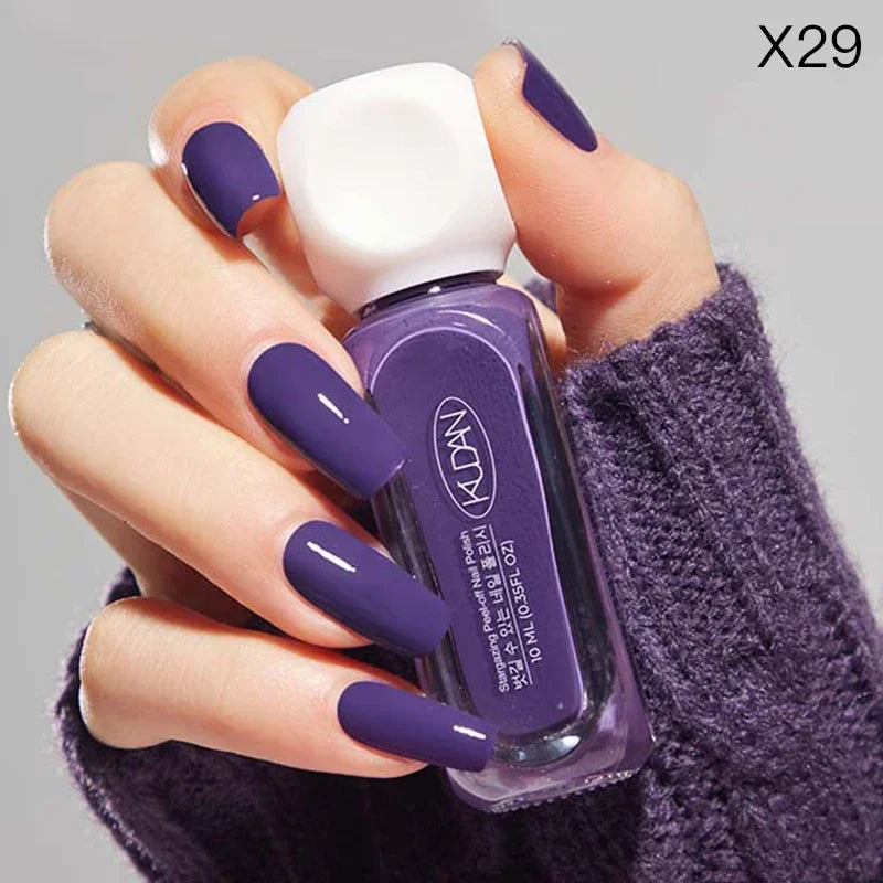 10Ml Peel off Water-Based Starry Nail Polish Fast Drying Long-Lasting Healthy and Brightening Effect No Need Lamp Cure