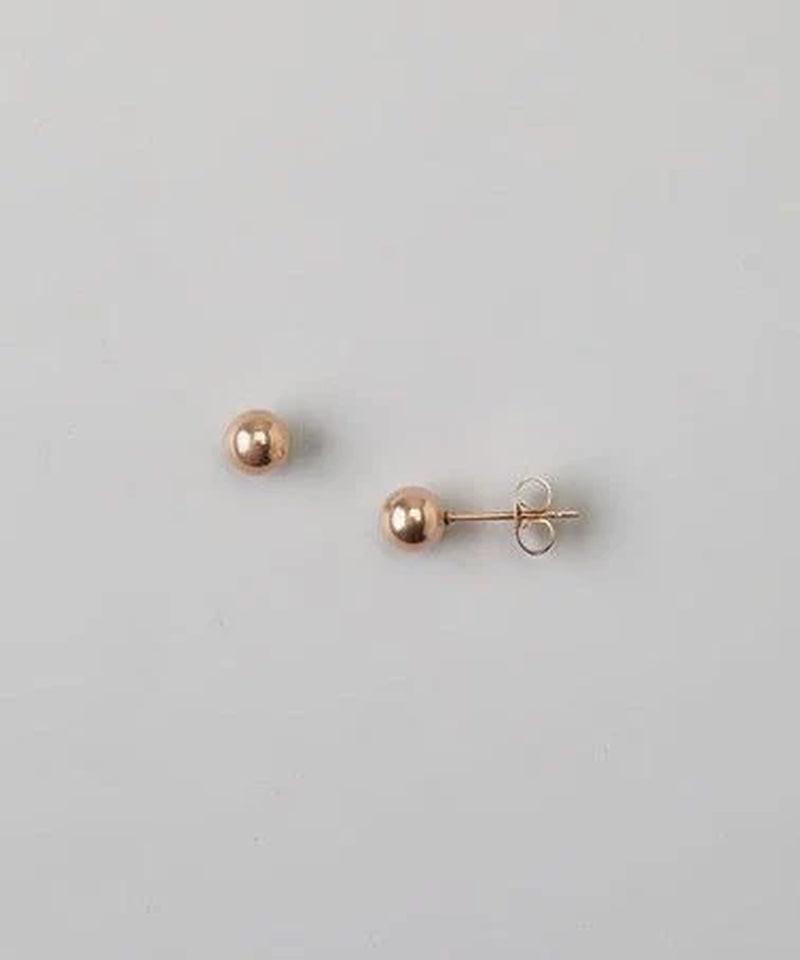 14K Solid Gold Minimalist Round Ball Stud Earrings - 4mm, 7mm, & 8mm Options.