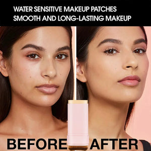 Concealing Foundation Stick 5 Shades with Built-In Brush, Brighten Lightweight and Waterproof Formula Face Contour Stick Makeup