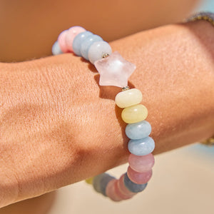 Candy Bead Star Stretch Bracelet