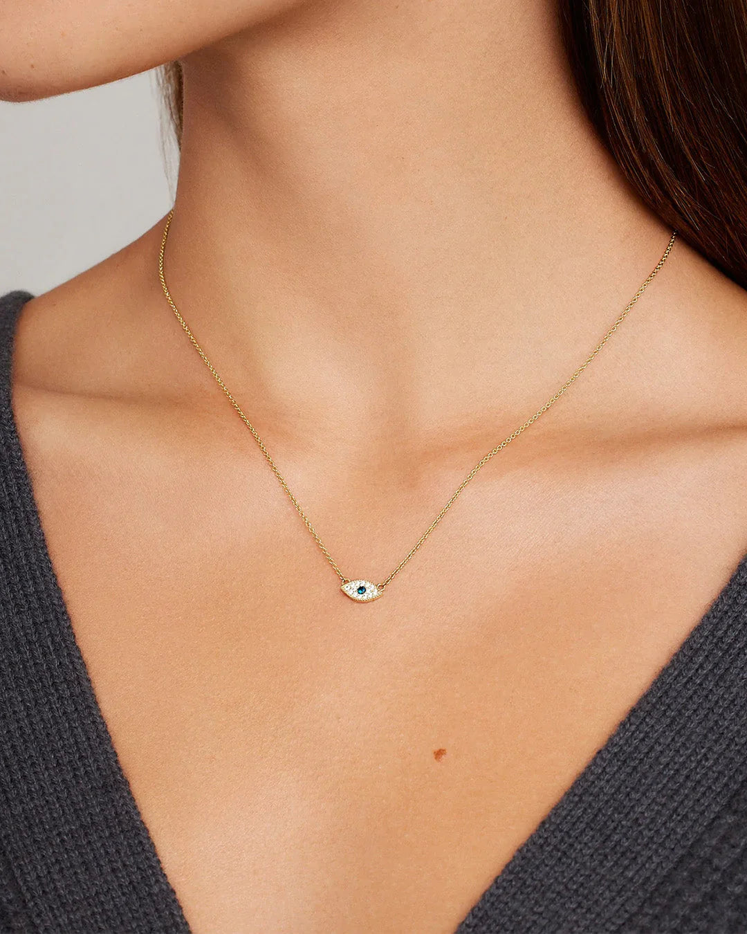 Evil Eye Necklace NikNenz™ Premium Gold & Diamonds