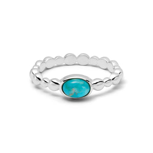 Healing Stone Bobble Ring Sterling Silver