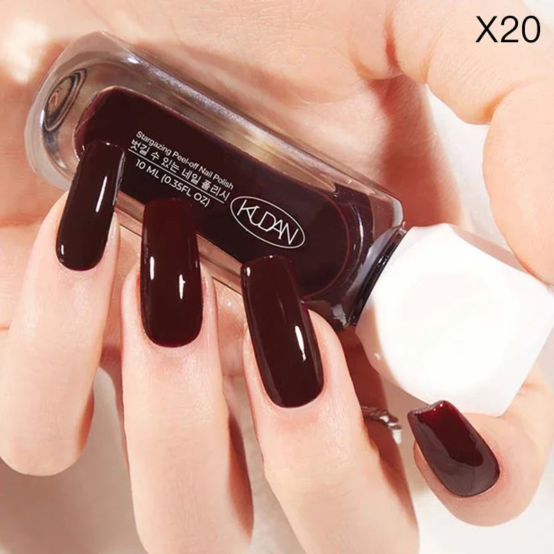 10Ml Peel off Water-Based Starry Nail Polish Fast Drying Long-Lasting Healthy and Brightening Effect No Need Lamp Cure