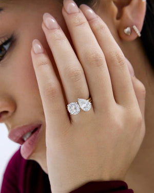 Whisper Thin® Duet: 4.74" Round & Pear Shape Perfection.